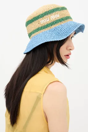 2023 Straw Stripe Logo Hat