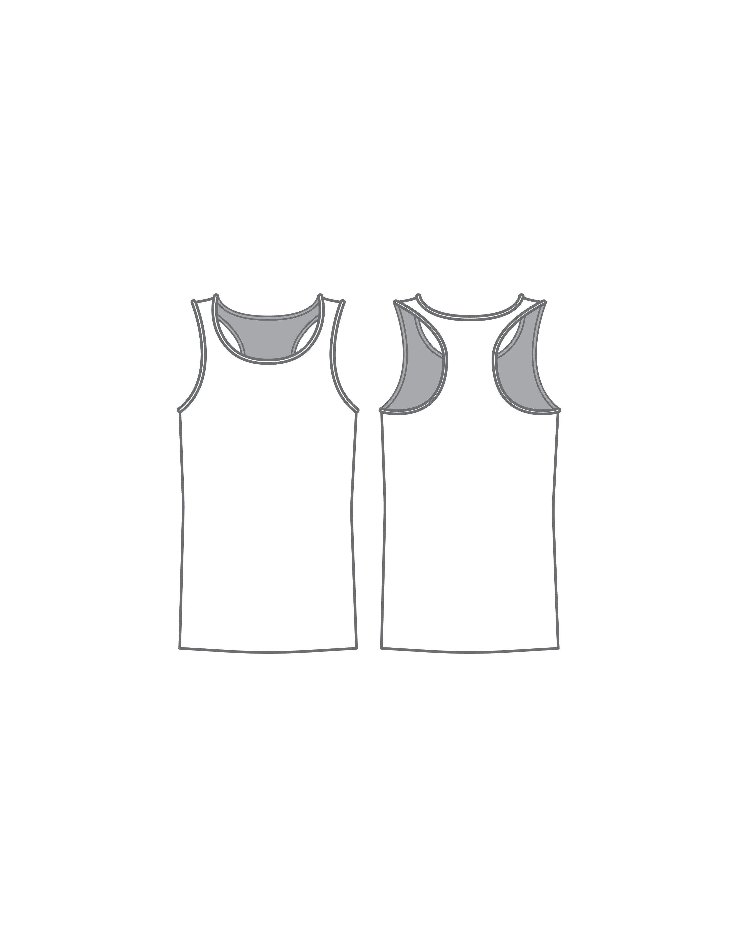 Banded Racer Strap Tank