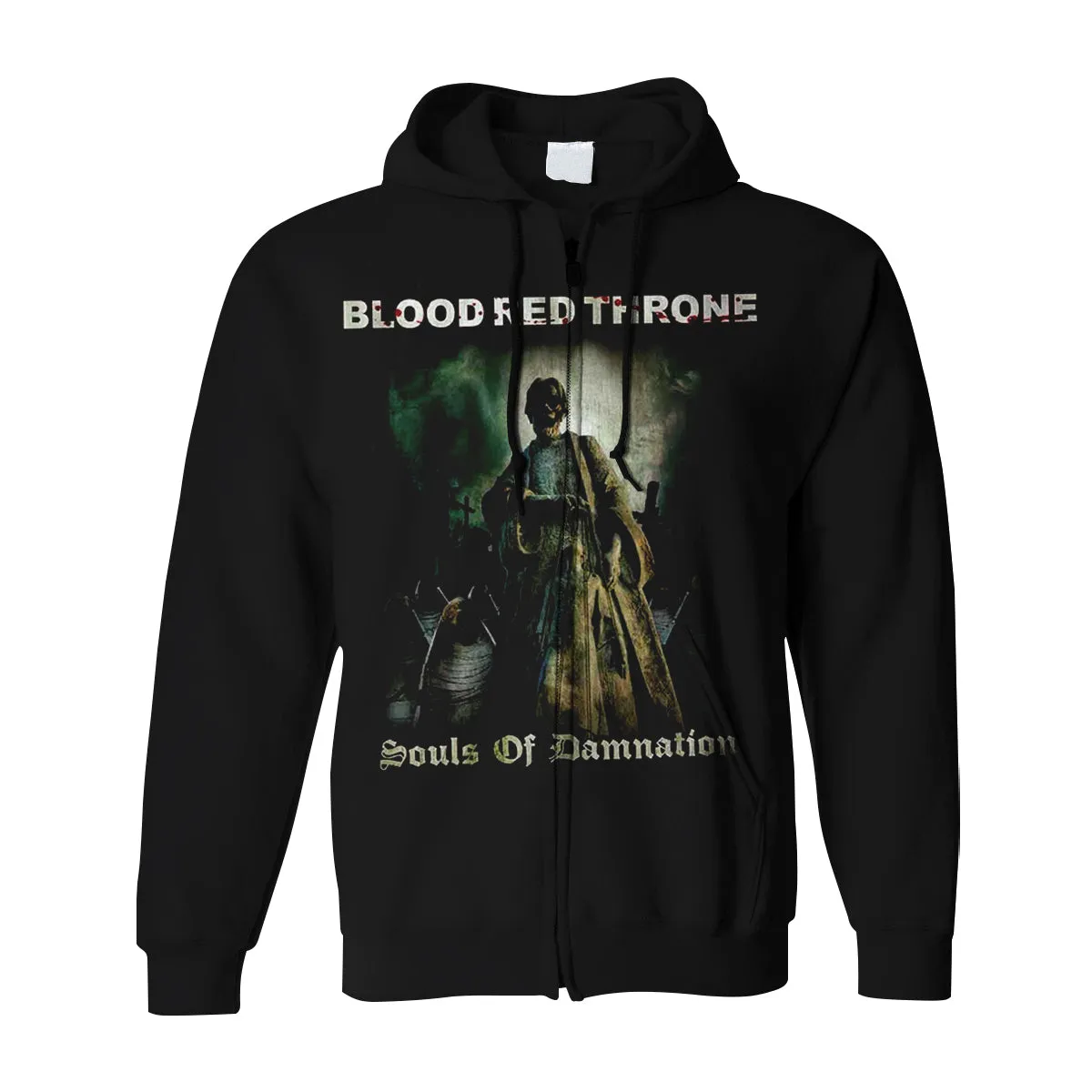 Blood Red Throne "Souls Of Damnation" Zip Hoodie