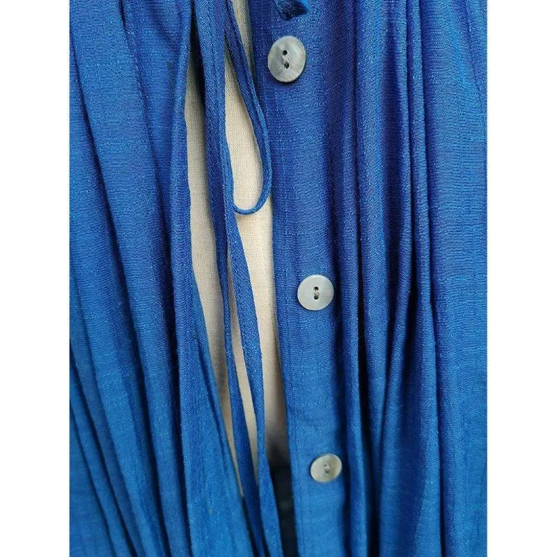 Boho Dress - Long Maxi Solid V neck