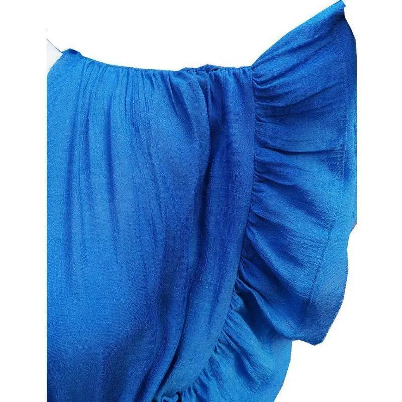 Boho Dress - Long Maxi Solid V neck
