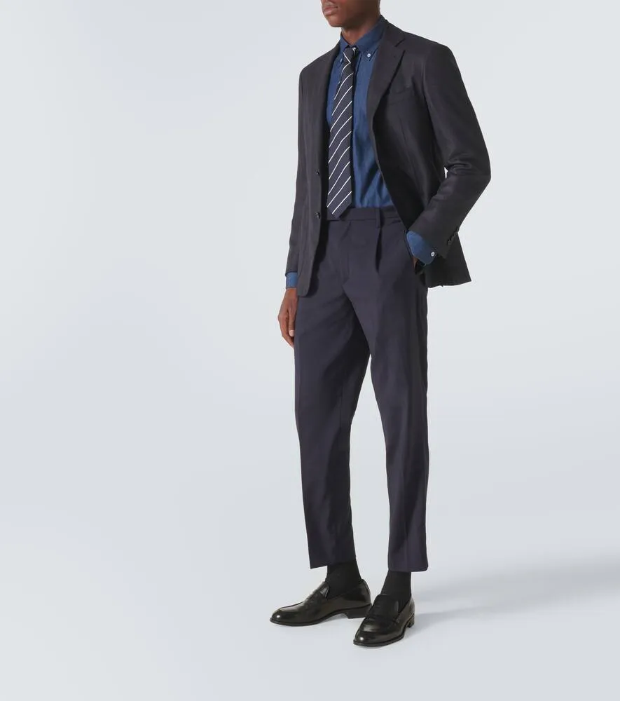 Canali Kei silk and cashmere blazer