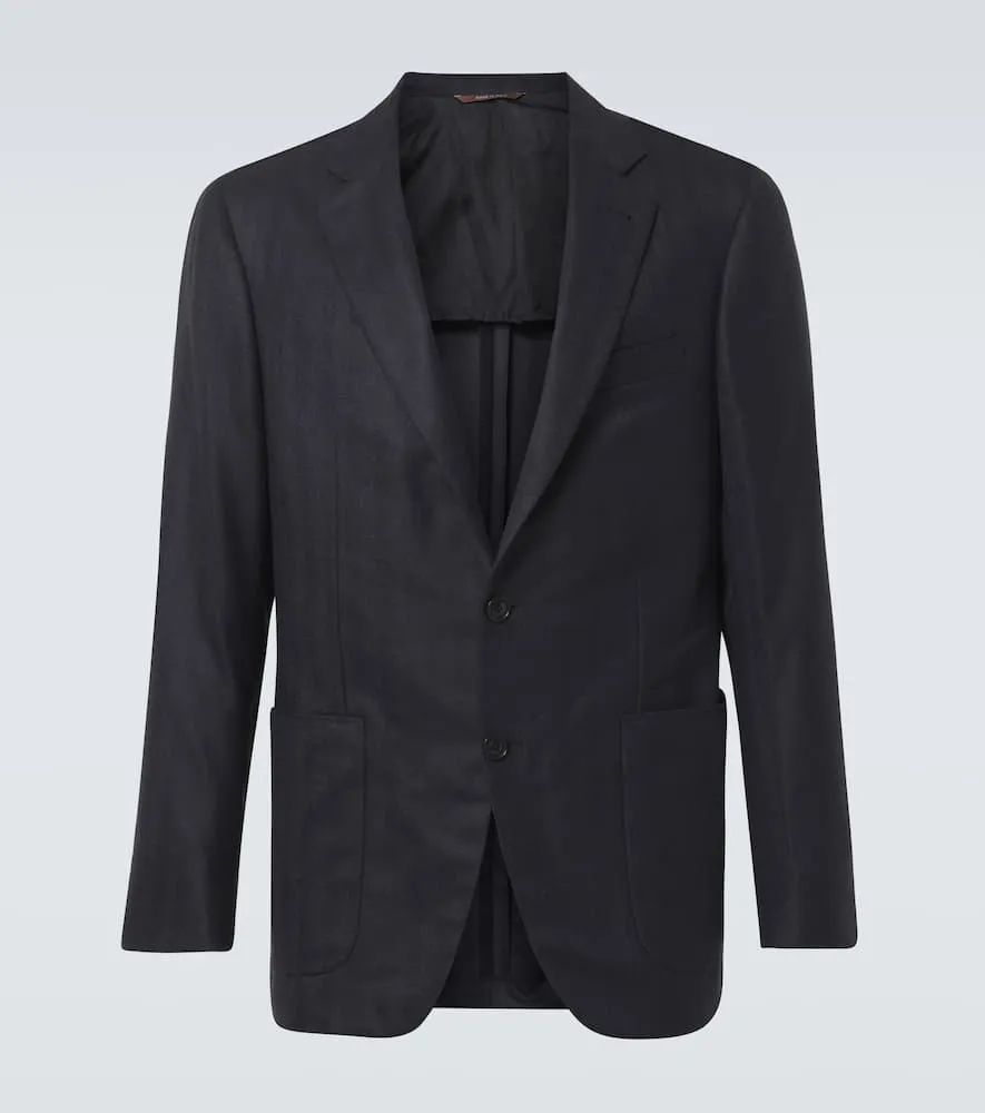 Canali Kei silk and cashmere blazer