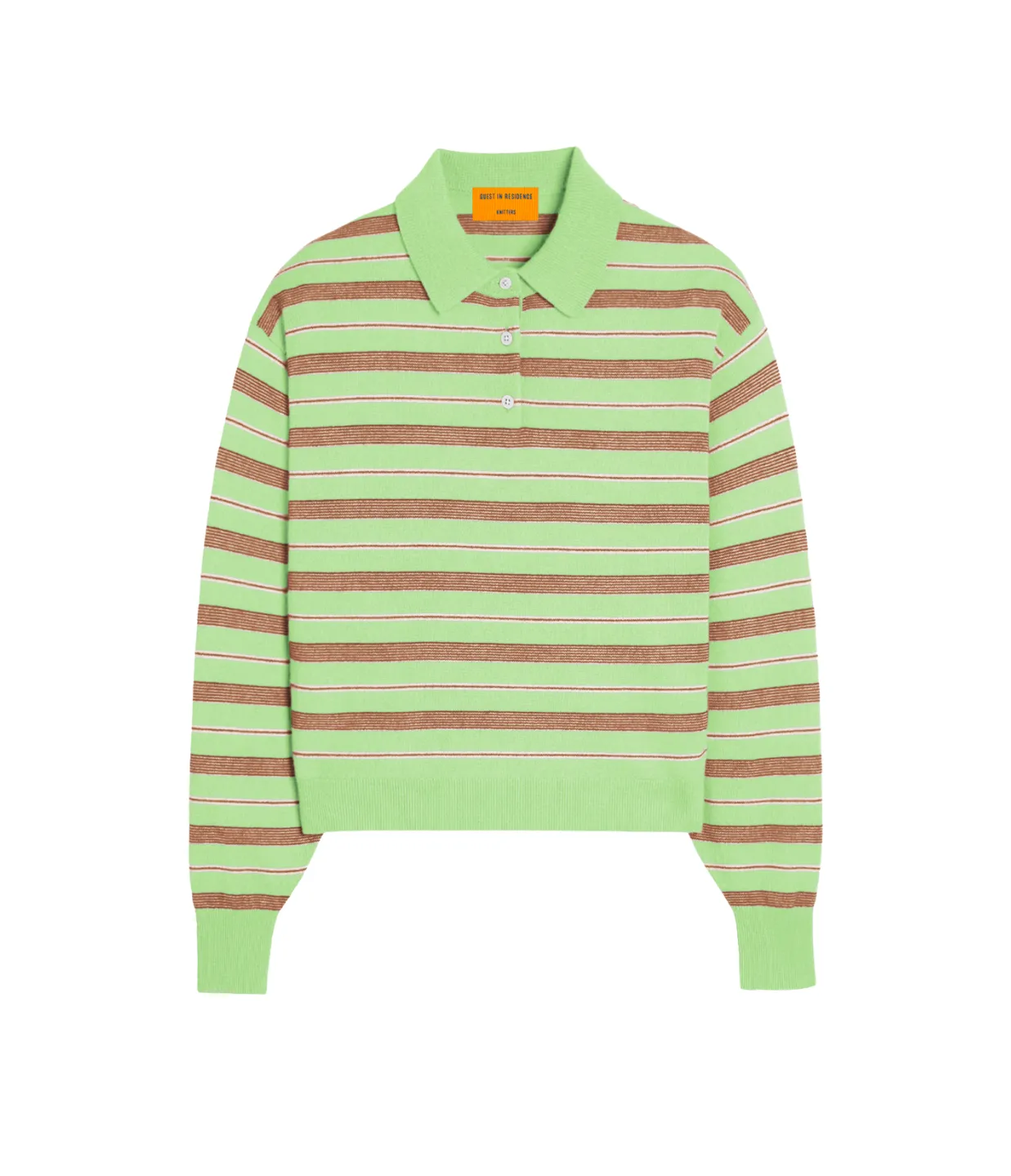 Collegiate Stripe Polo in Mint