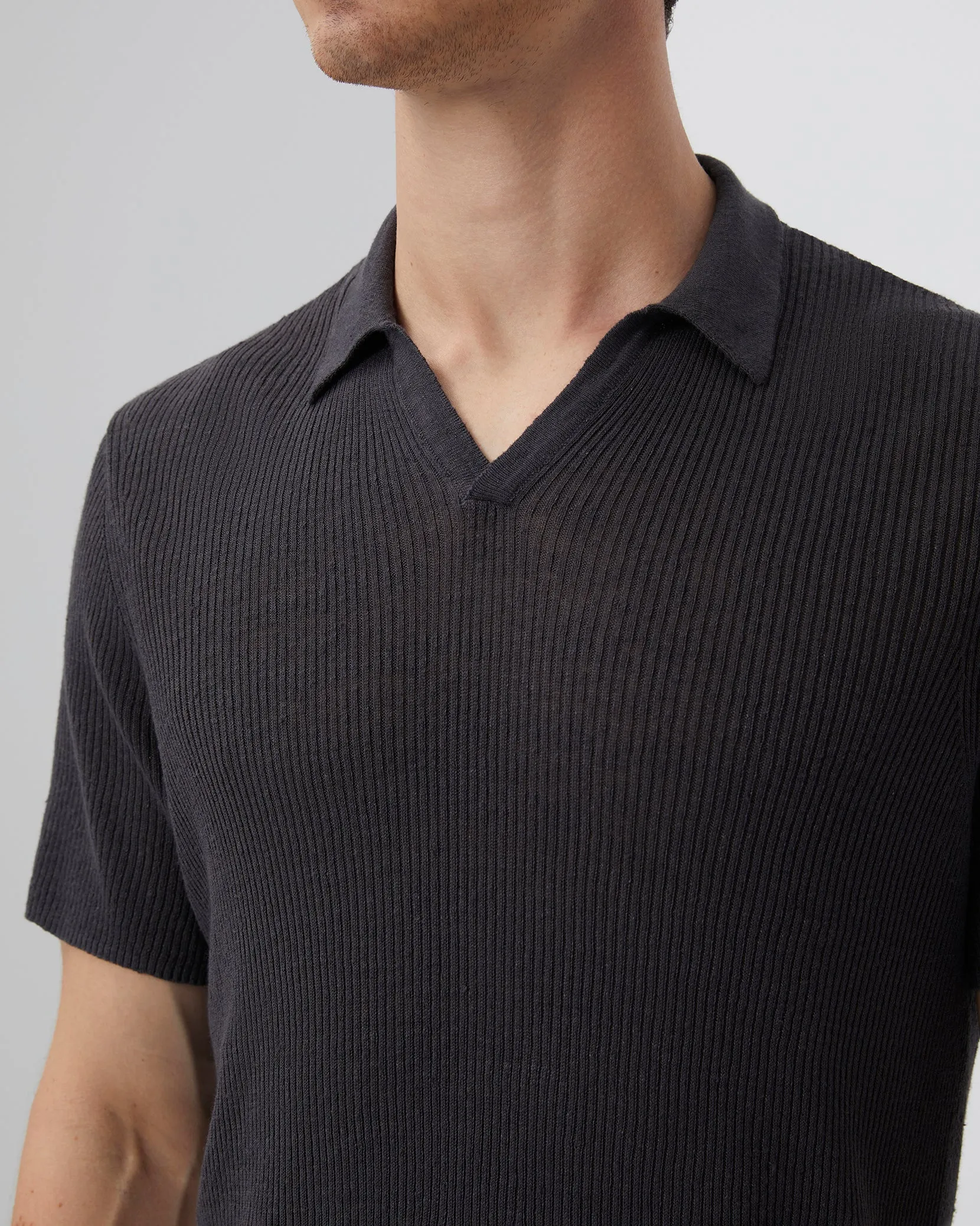 Johnny Collar Ribbed Polo