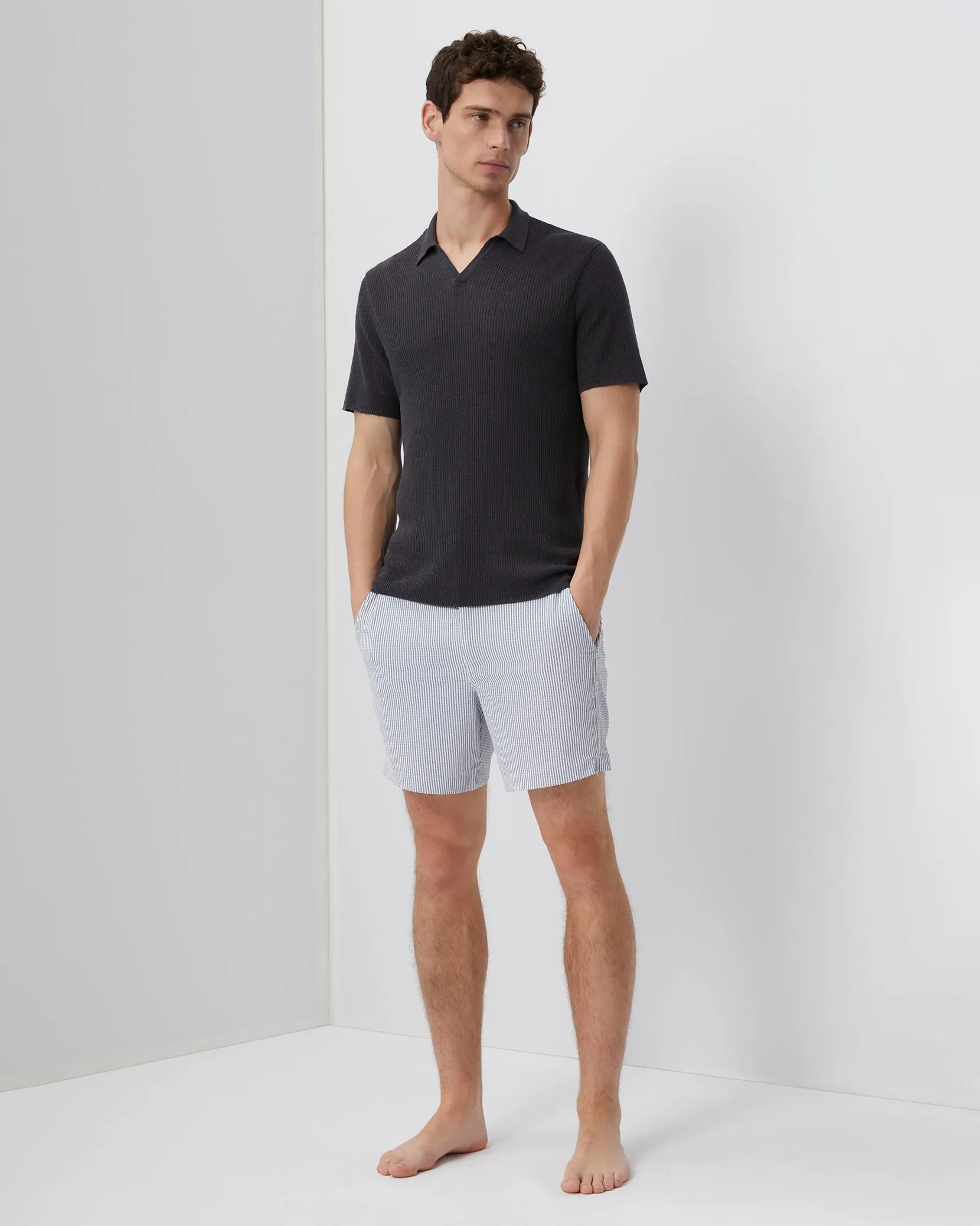 Johnny Collar Ribbed Polo