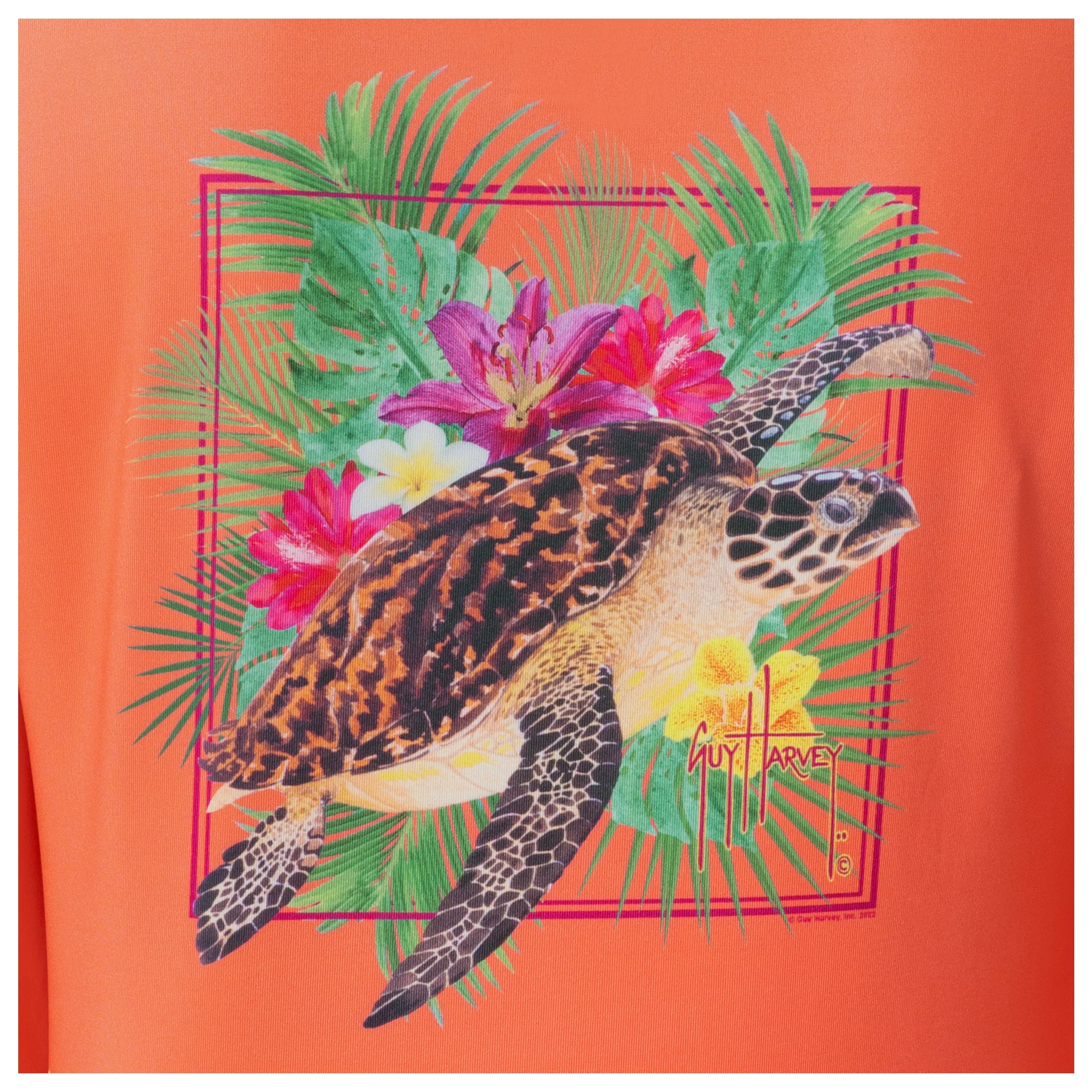 Ladies Burst of Florals Long Sleeve Sun Protection Shirt