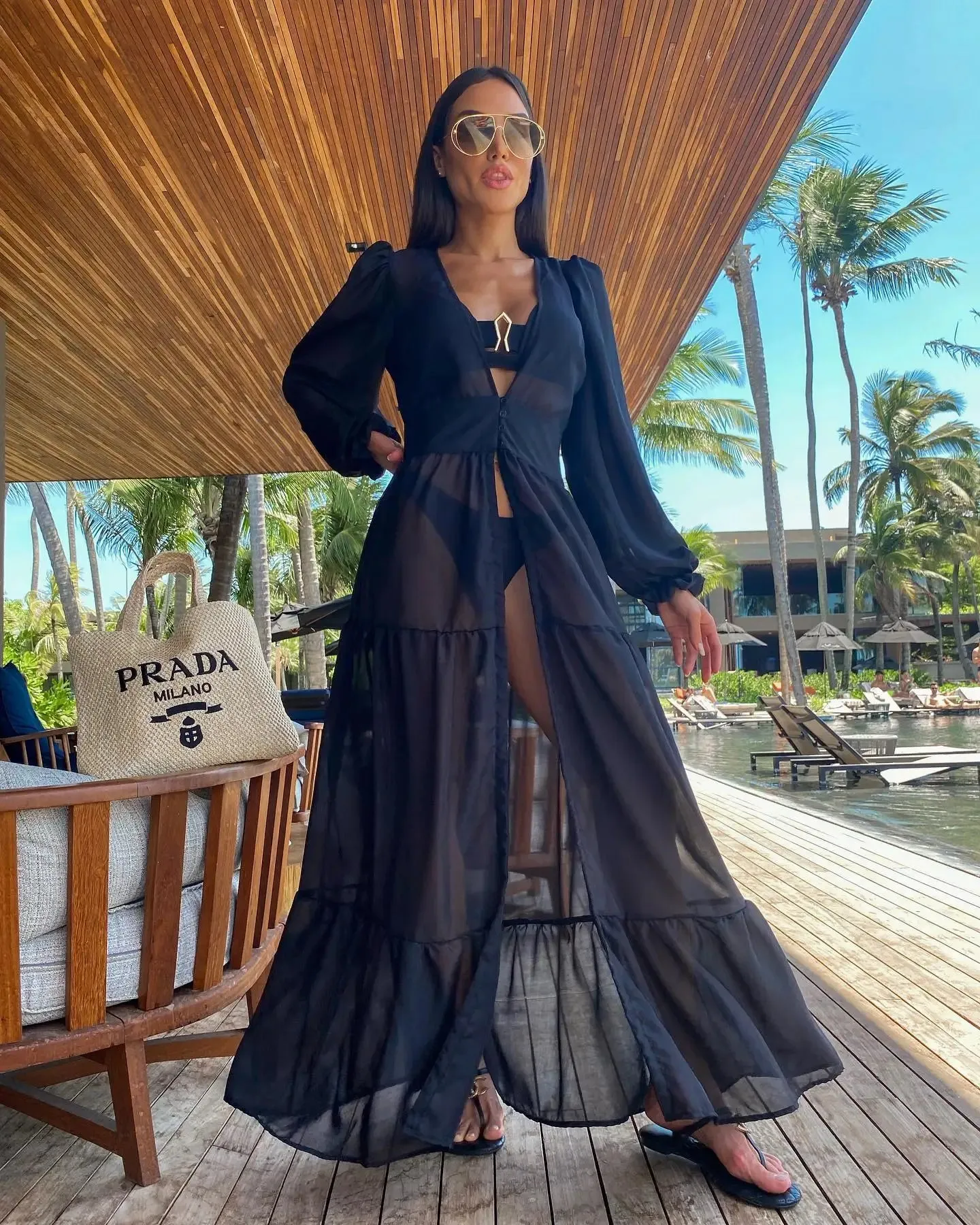 Long Sleeves & Dress Beach Cover Ups