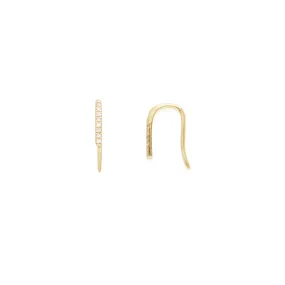 Mandy ear crawlers (white diamond)