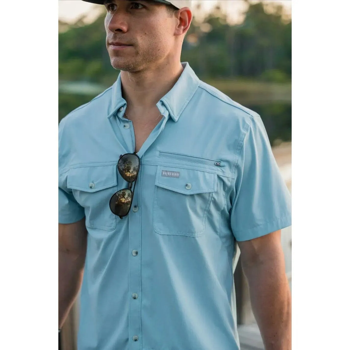 Men's Burlebo Performance Fishing Shirt PFS-DB