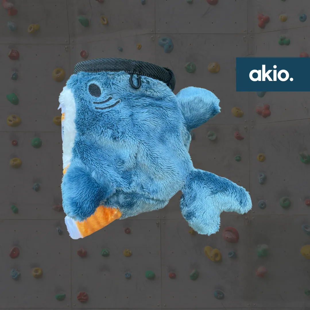 Mofusand Blue Shark Cat Chalk Bag