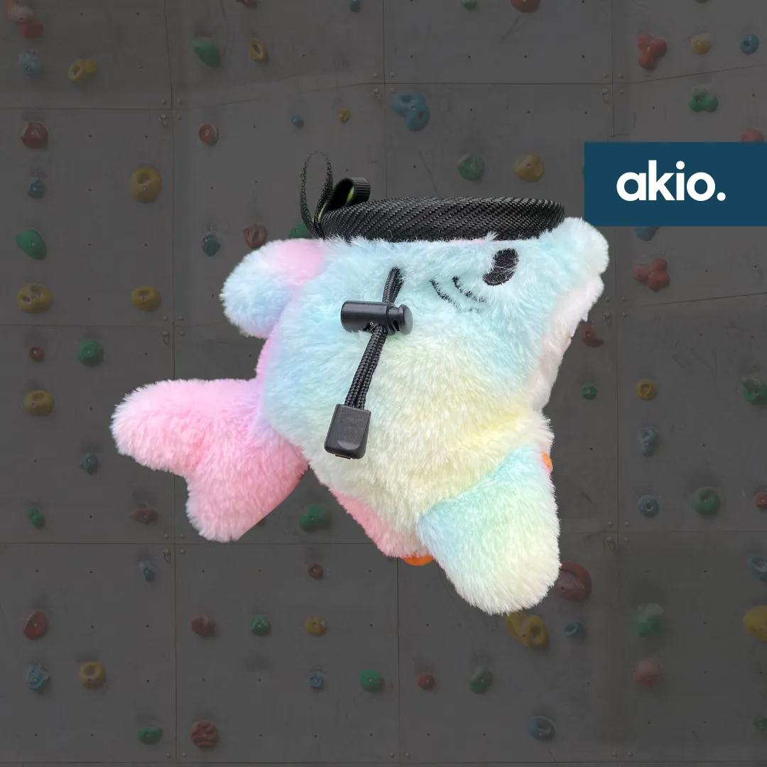 Mofusand Rainbow Shark Cat Chalk Bag