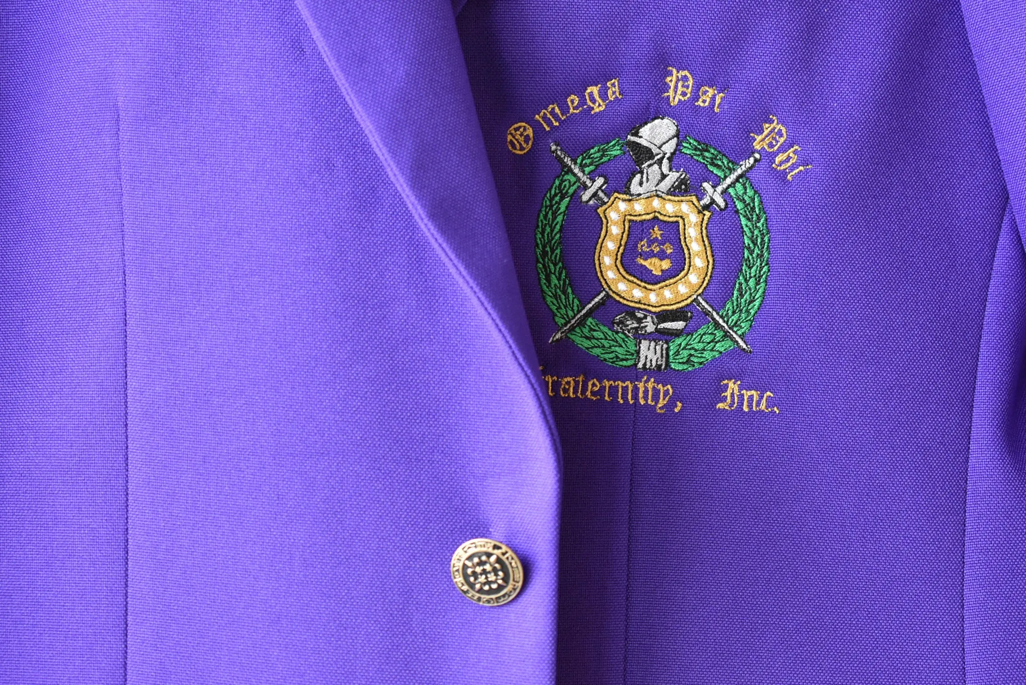 Purple 2 Button Blazer - Omega Psi Phi