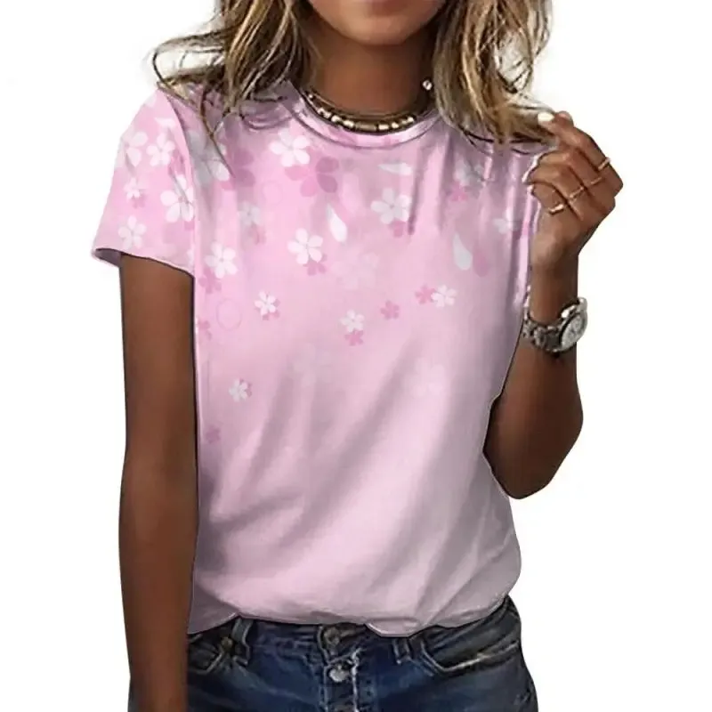 Rock a Butterflies and Blooms Bash in This Pink Floral T-Shirt
