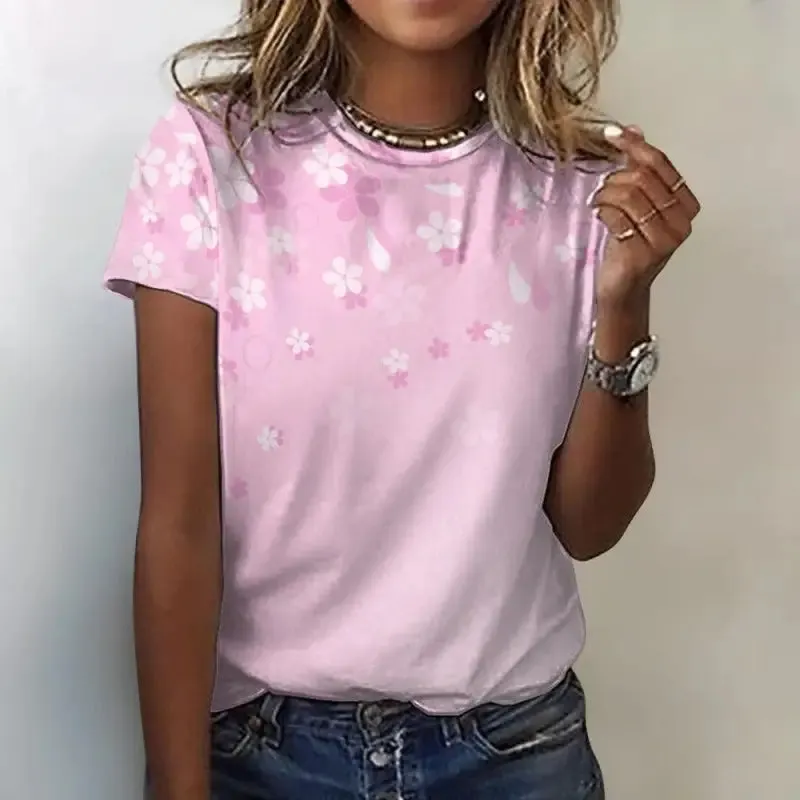 Rock a Butterflies and Blooms Bash in This Pink Floral T-Shirt