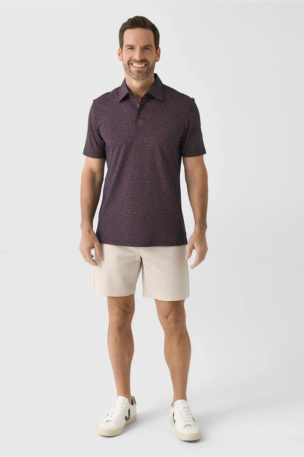 SS MOVEMENT PIQUE POLO Gamboa Summer Vines