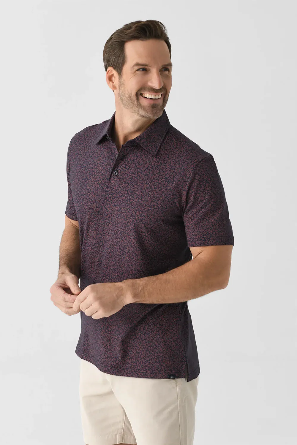 SS MOVEMENT PIQUE POLO Gamboa Summer Vines