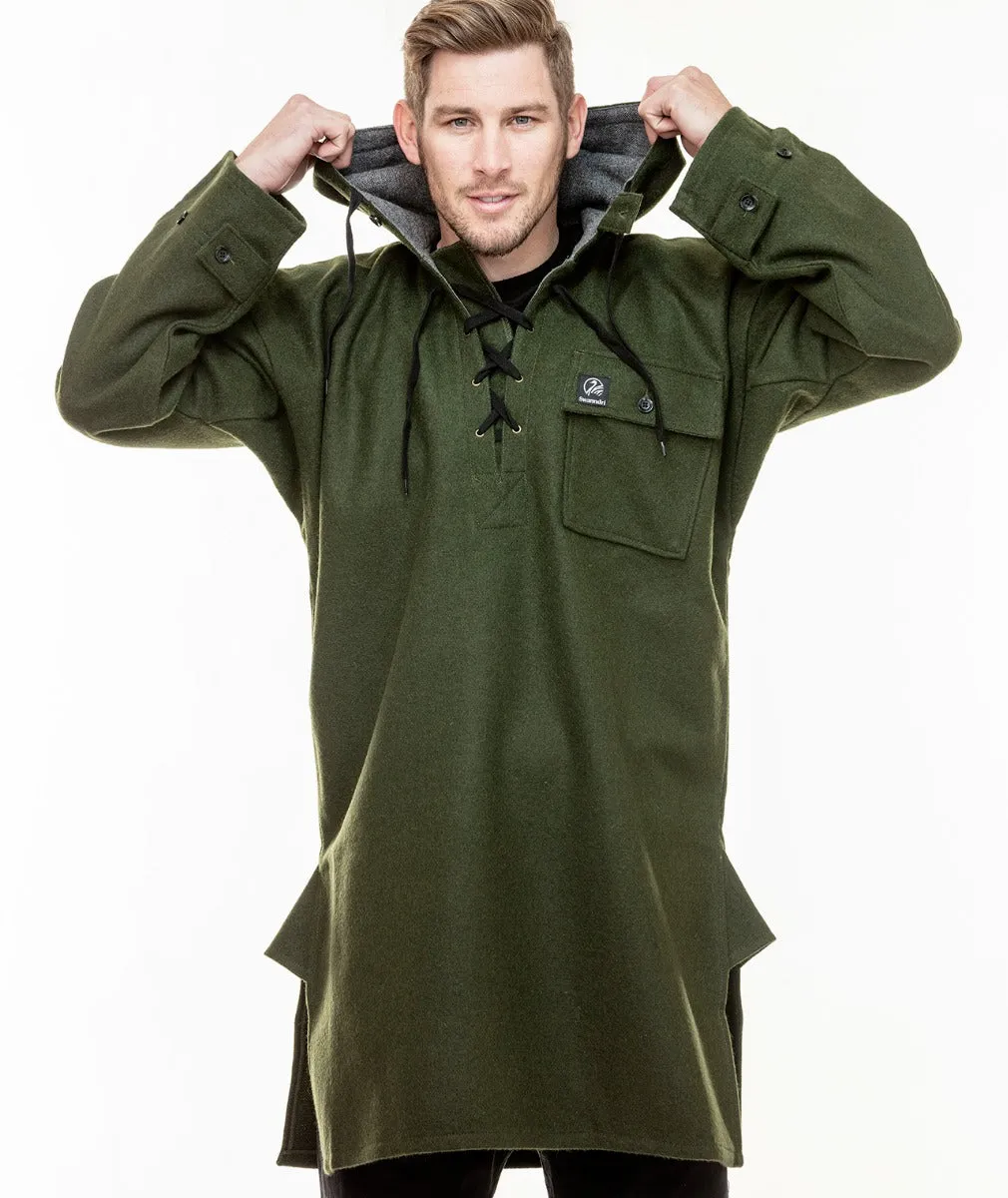 Swanndri Men's Original Wool Bushshirt with Lace-up front