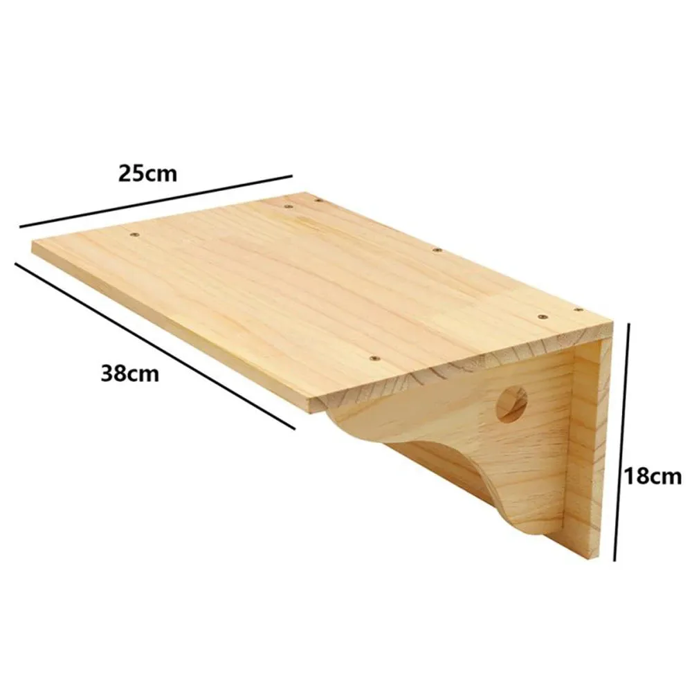 Wall-mounted Cat Climbing Rope Solid Wooden Pedals And  Sisal Rope Kitten Training Claw Grinding Indoor Cat Furniture