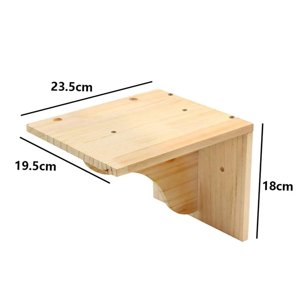 Wall-mounted Cat Climbing Rope Solid Wooden Pedals And  Sisal Rope Kitten Training Claw Grinding Indoor Cat Furniture