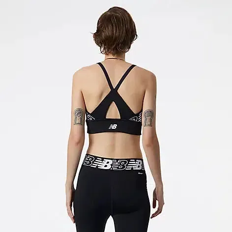 Women's Relentless Crop Bra  - Black